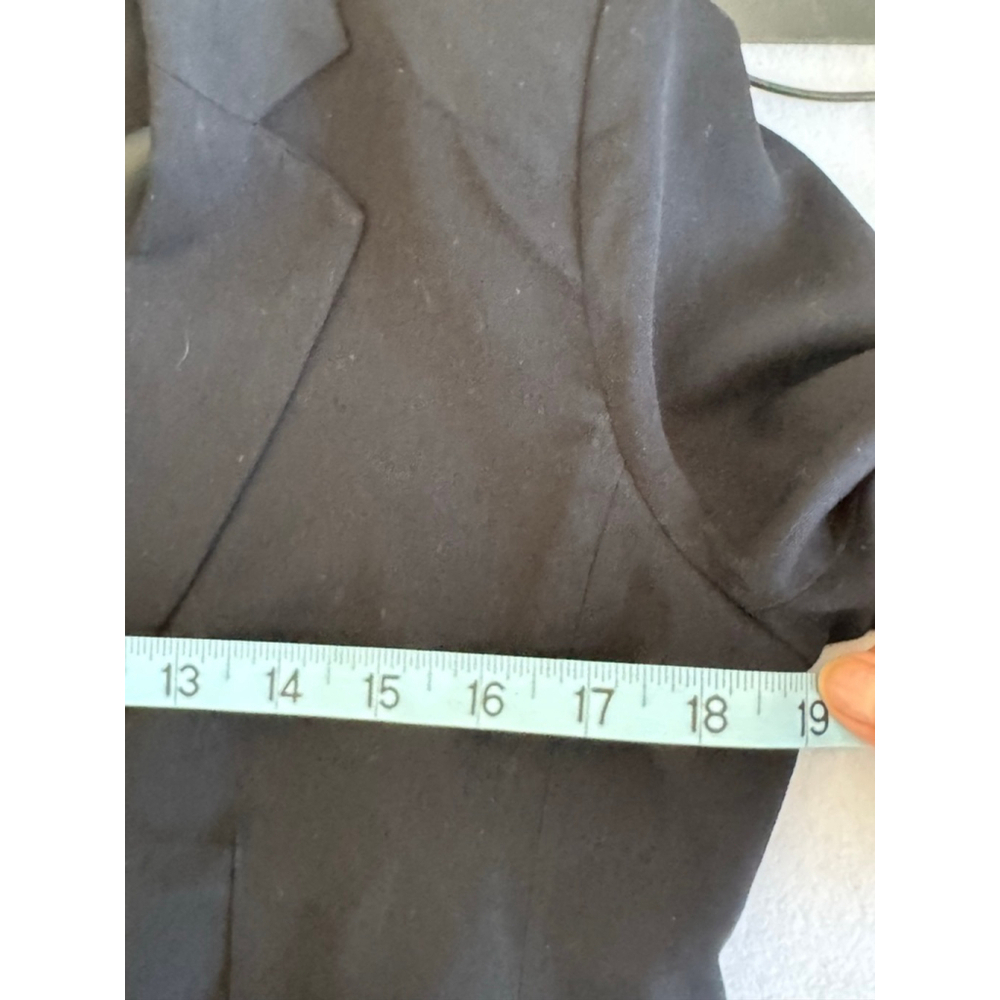 Women's Lauren Conrad Black 3/4 Sleeve lined Blazer back bow detail Size 12 - Picture 8 of 8